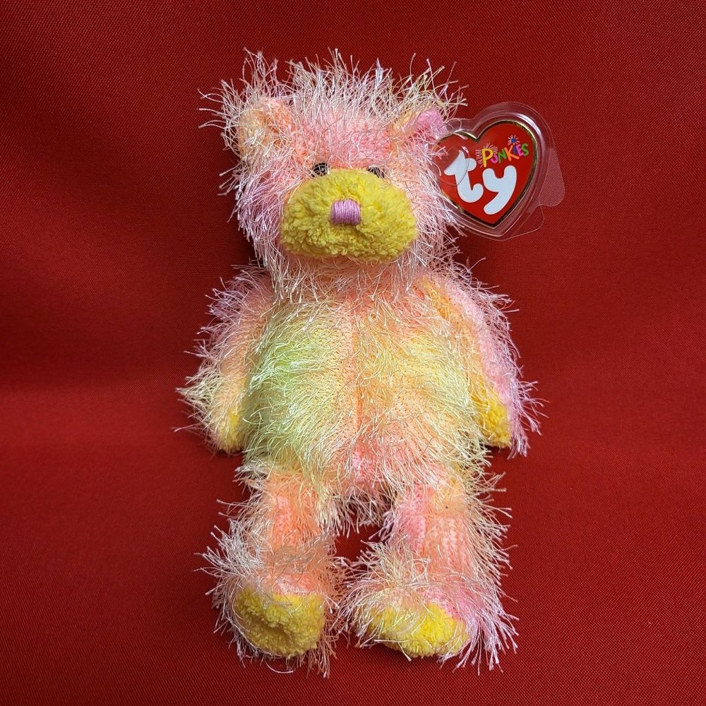 Rainbow Bear Ty The Punkies Collection Beanie Plush 2002 Stuffed Animal